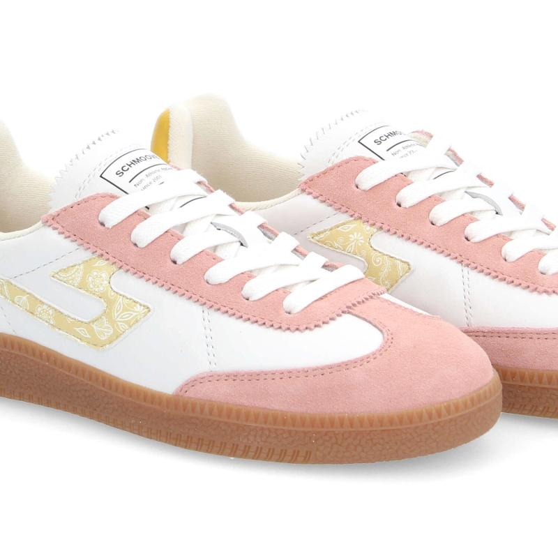 SHEFFIELD JOGGER W - NAPPA/SUEDE - WHITE/PINK